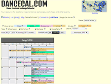 Tablet Screenshot of dancecal.com